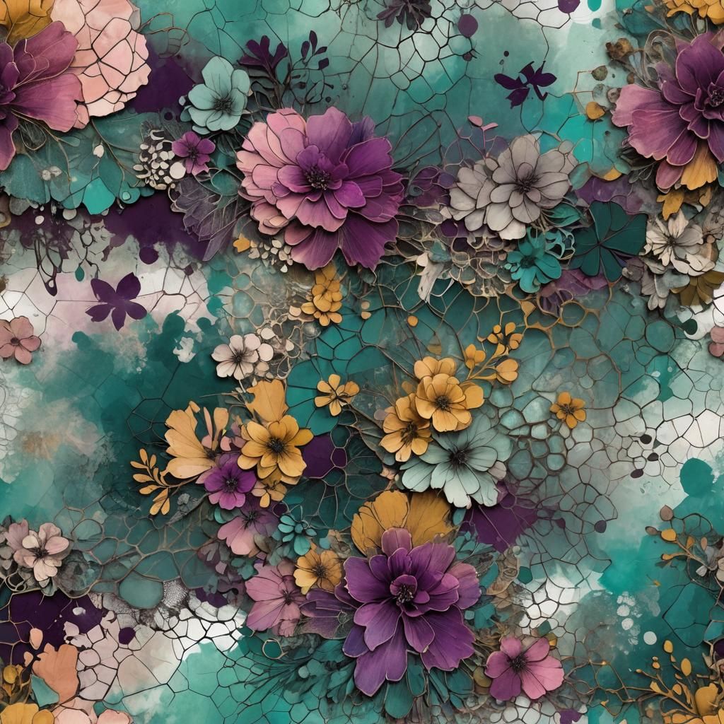 Bold Grunge Digital Scrapbook Page with 3D Effects