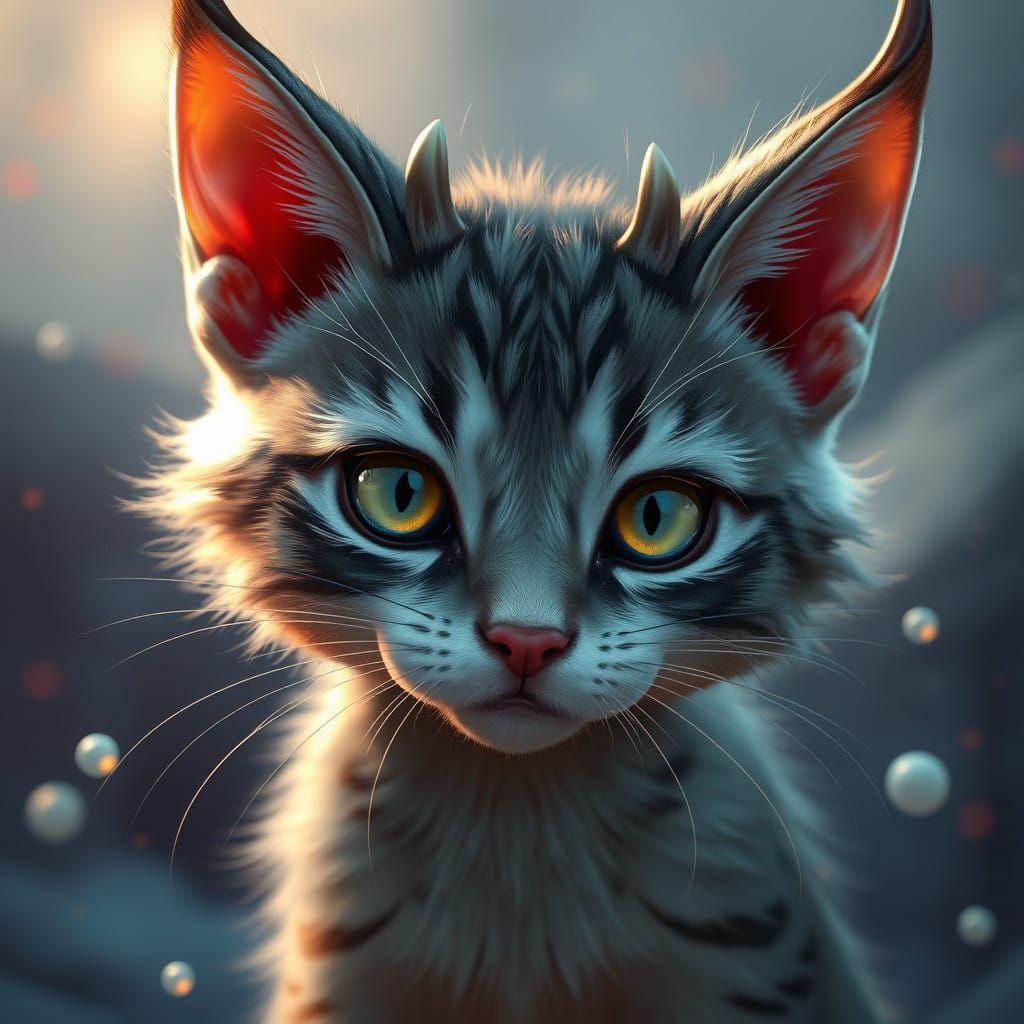 Whimsical Feline Goddess