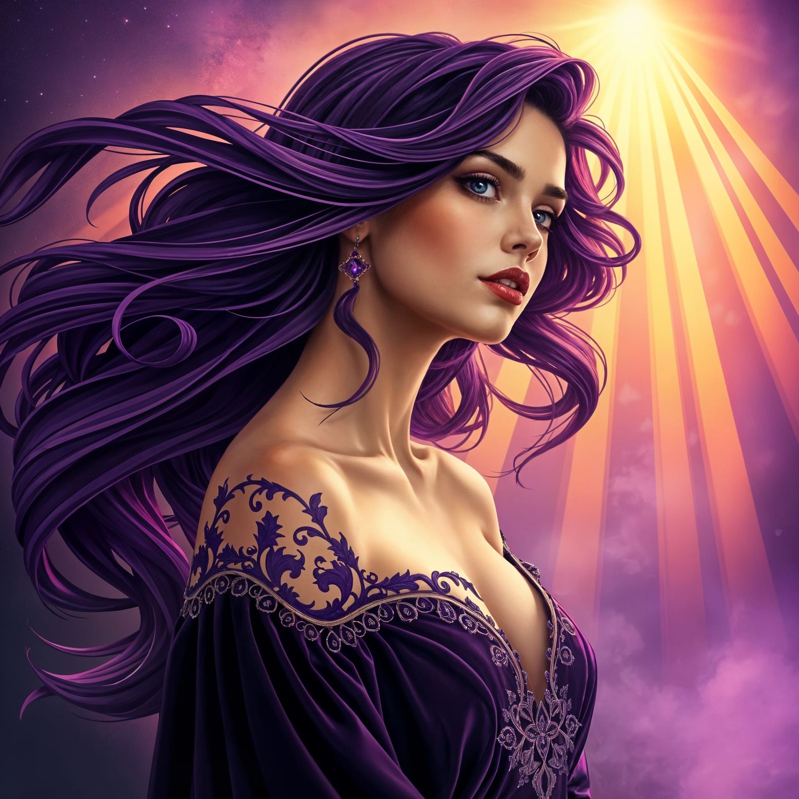 Violet opulence, beauty unleashed 4