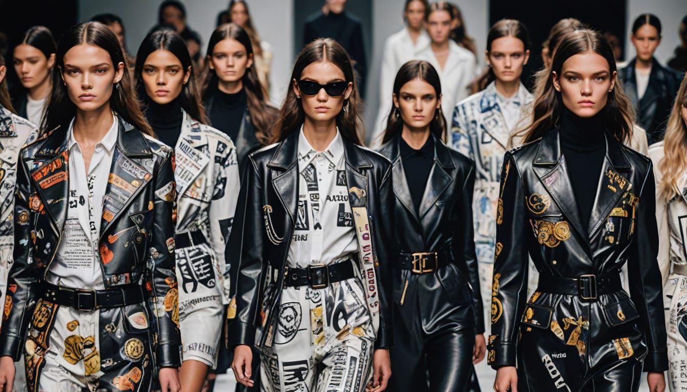 Luxury Fashion Editorial in Glossy Clippings Style