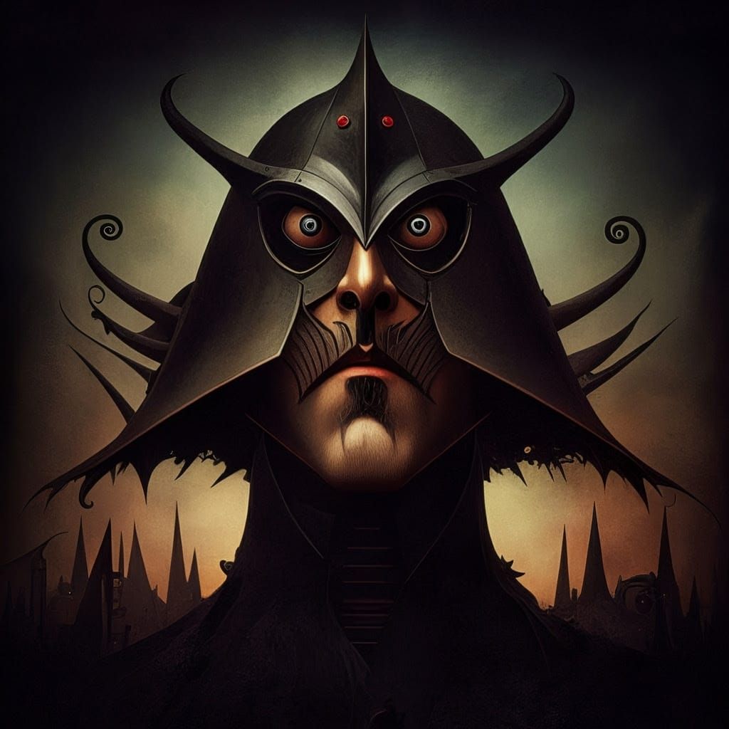 Bauhaus-Inspired Grim Futurism in Dark Aesthetic