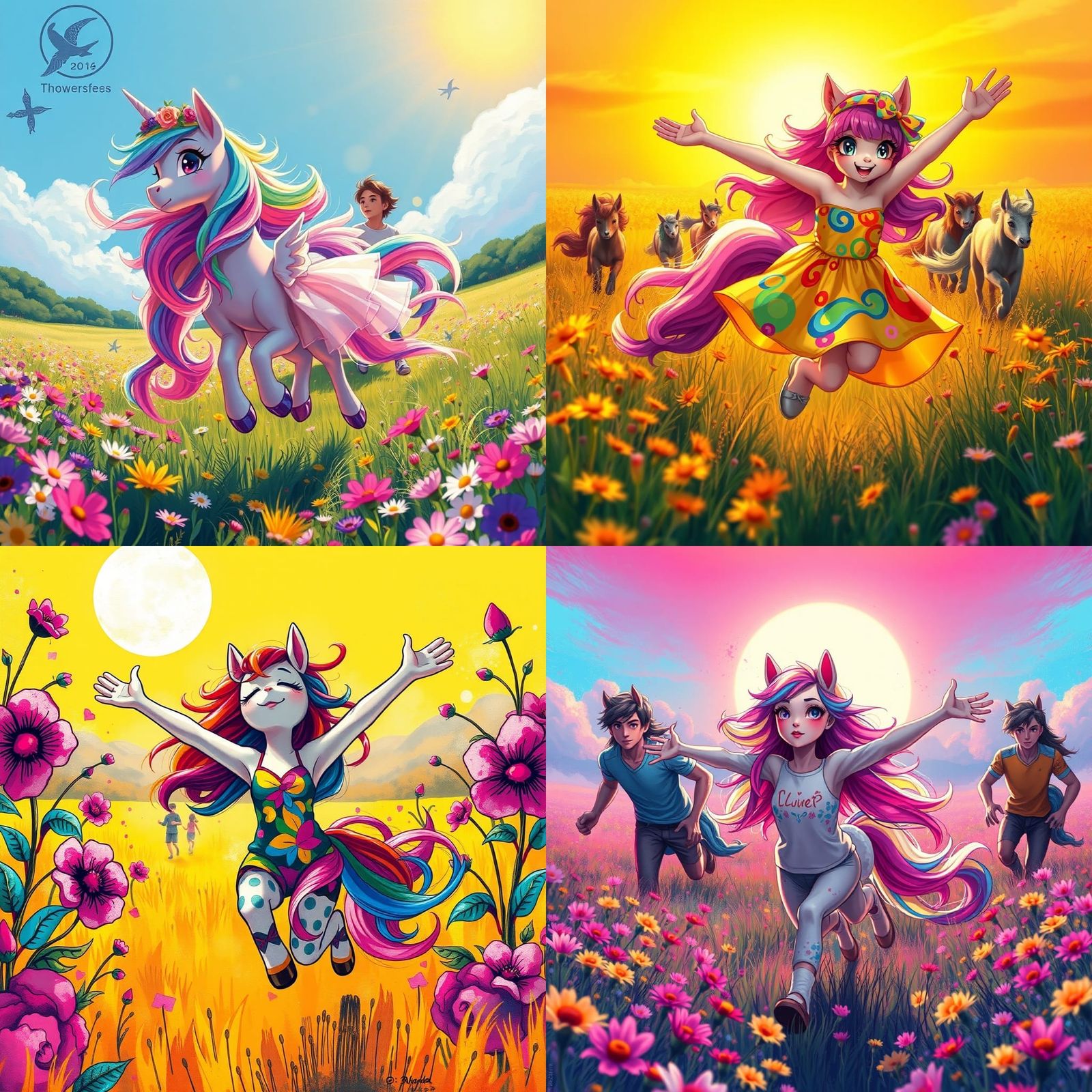 Furry Pony Girl's Joyful Graffiti Art