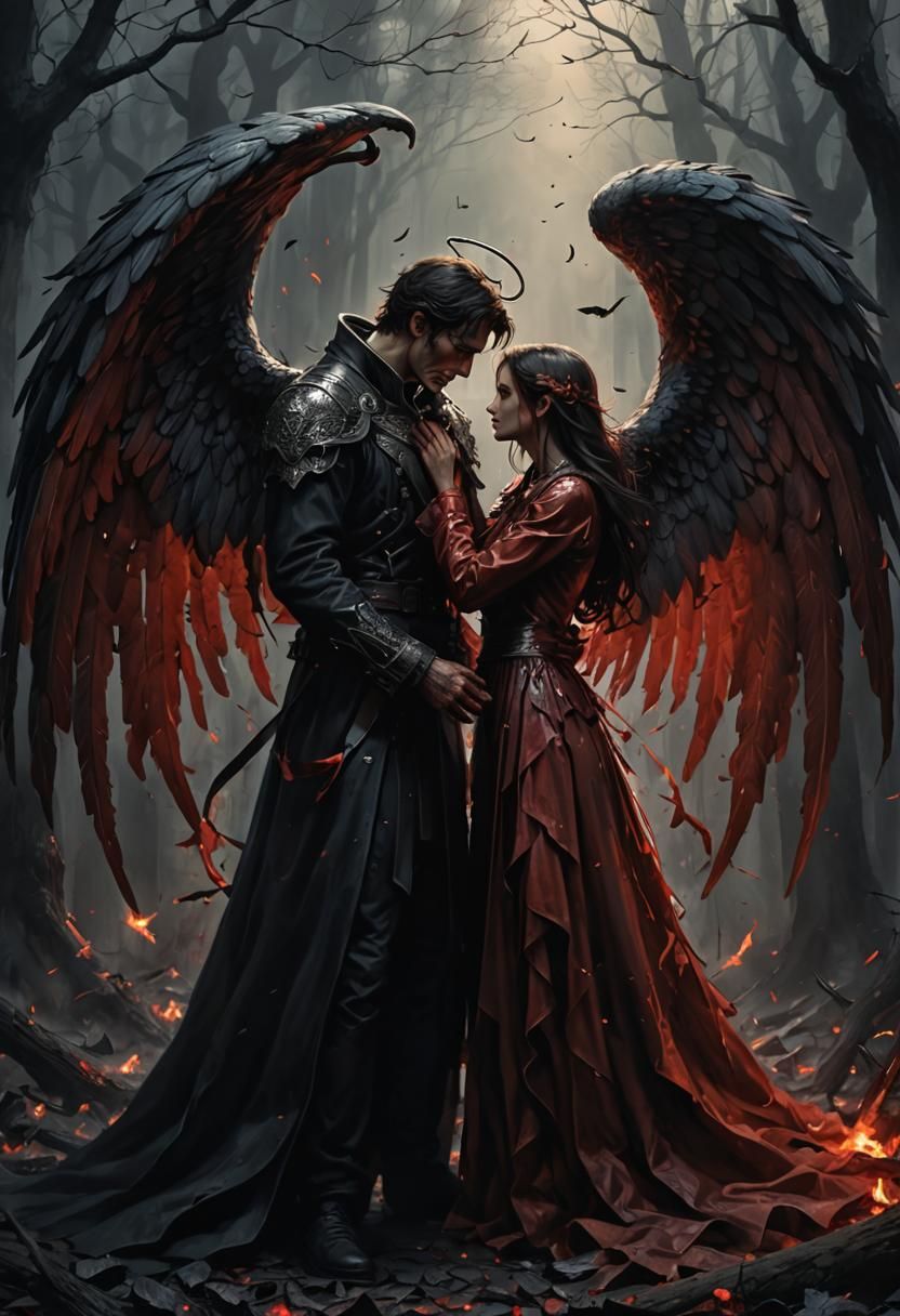 Bleeding Winged Angel of Darkness