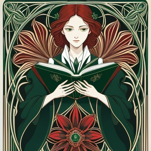 Elegant Linear Logo: Hands Form Flower-Shaped Book