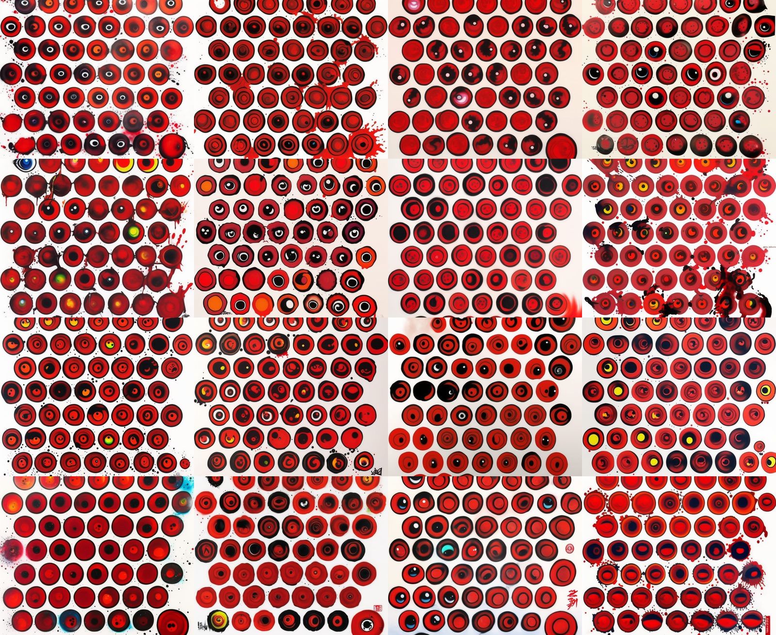 Sharingan Eye in Graffiti Splash Art Style