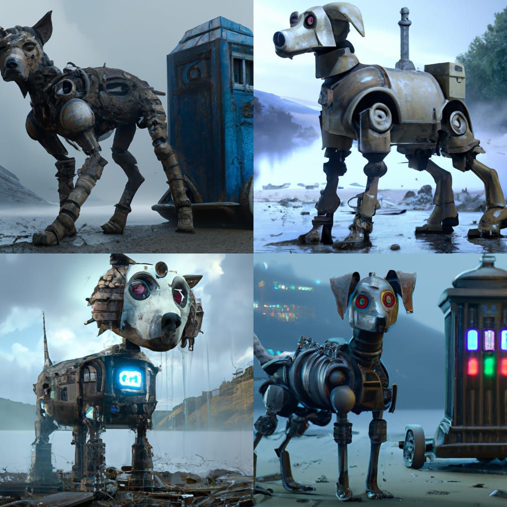 K-9 Robot Dog From Doctor Who Art