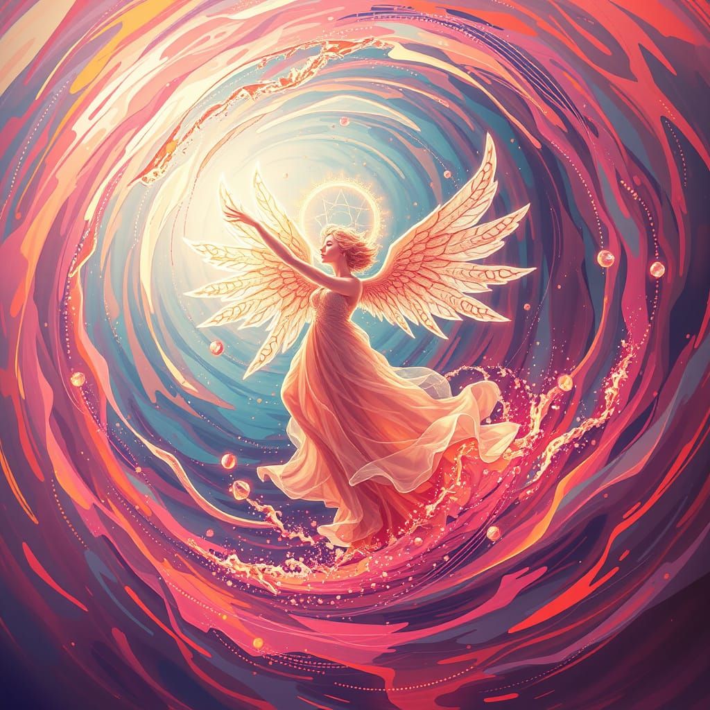 Celebrating Ethereal Music in Glowing Watercolour Style