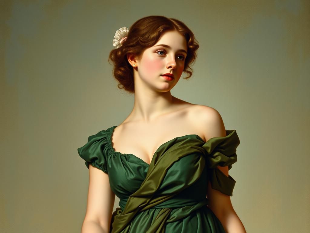 Teenage Aphrodite in Neoclassical Style