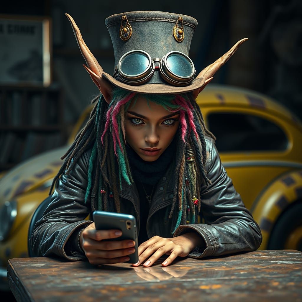 Ultra-Realistic Portrait of a Daring Elven Adventurer