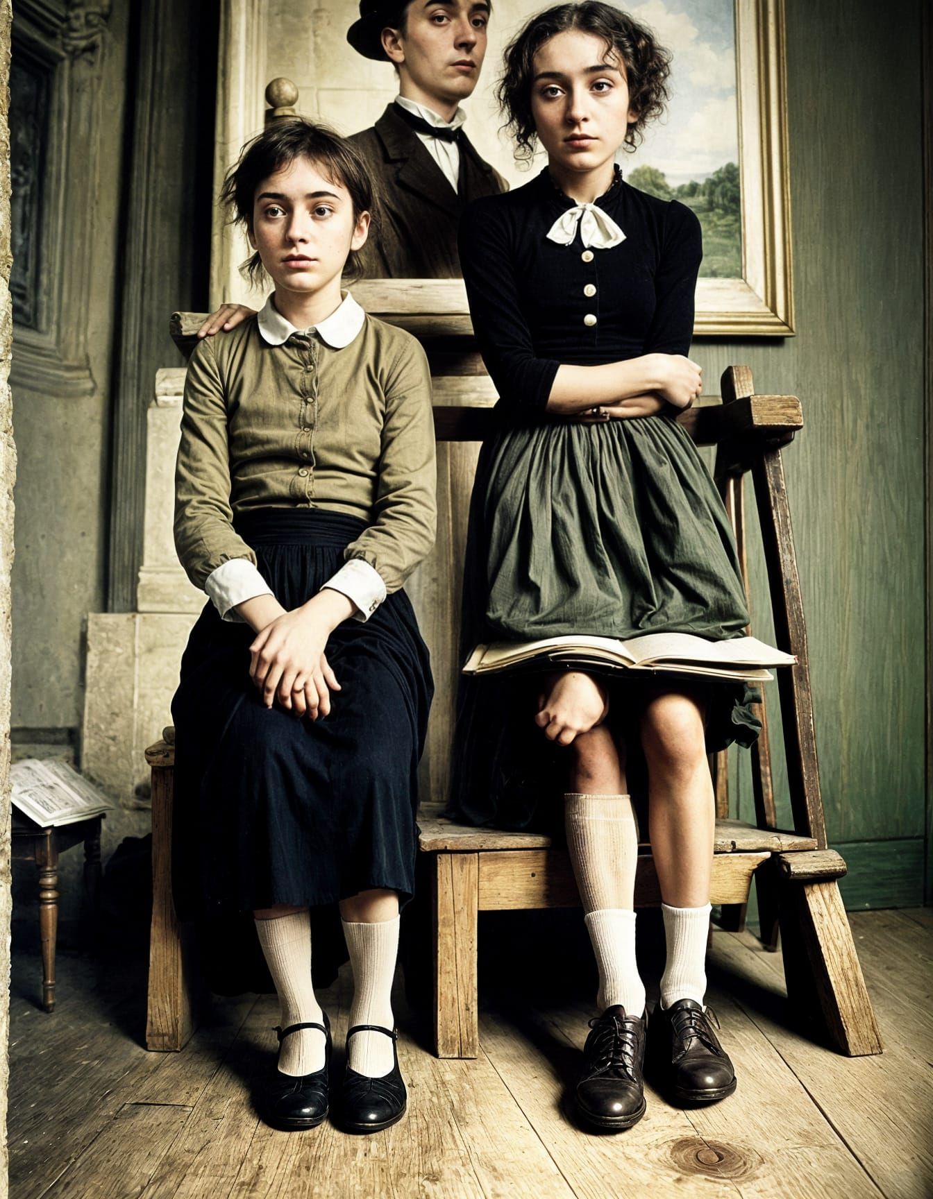 Surreal Landscape with Dystopian Elements in Renaissance Sty...