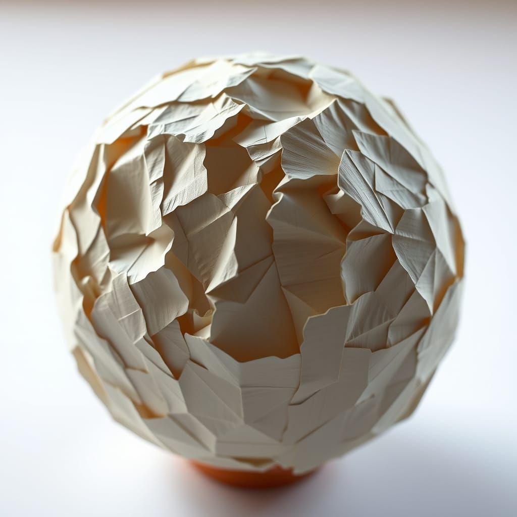 Detailed Papercraft Planet Mercury Origami Model