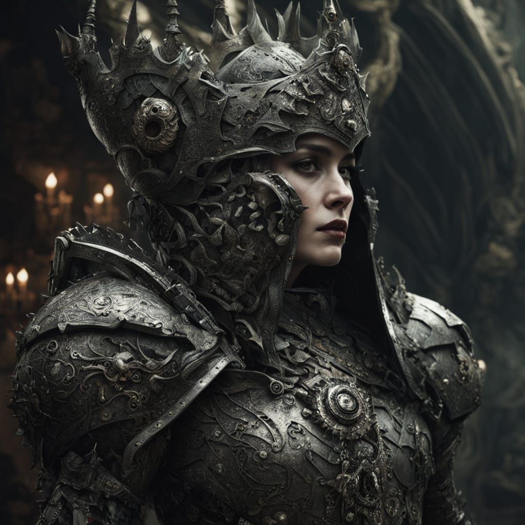 Queen Merzi in Eerie Dystopian Surrealism