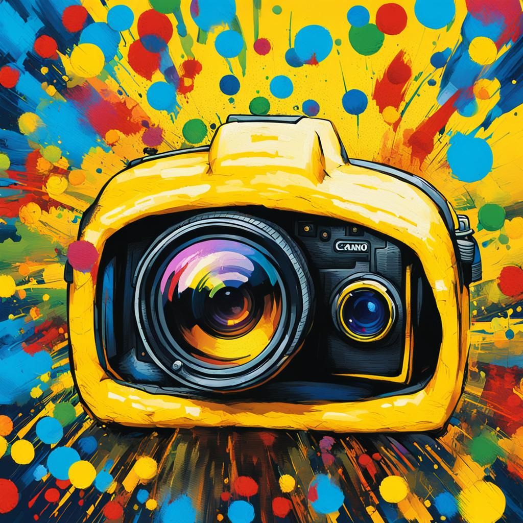 Superhero in Yellow Pop Art Style Portrait