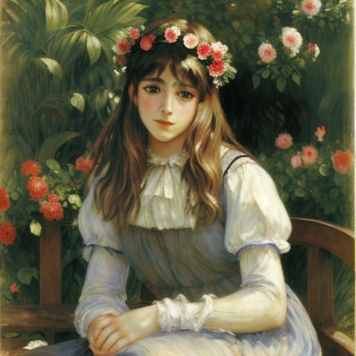 Impressionistic Pre-Raphaelite Fusion