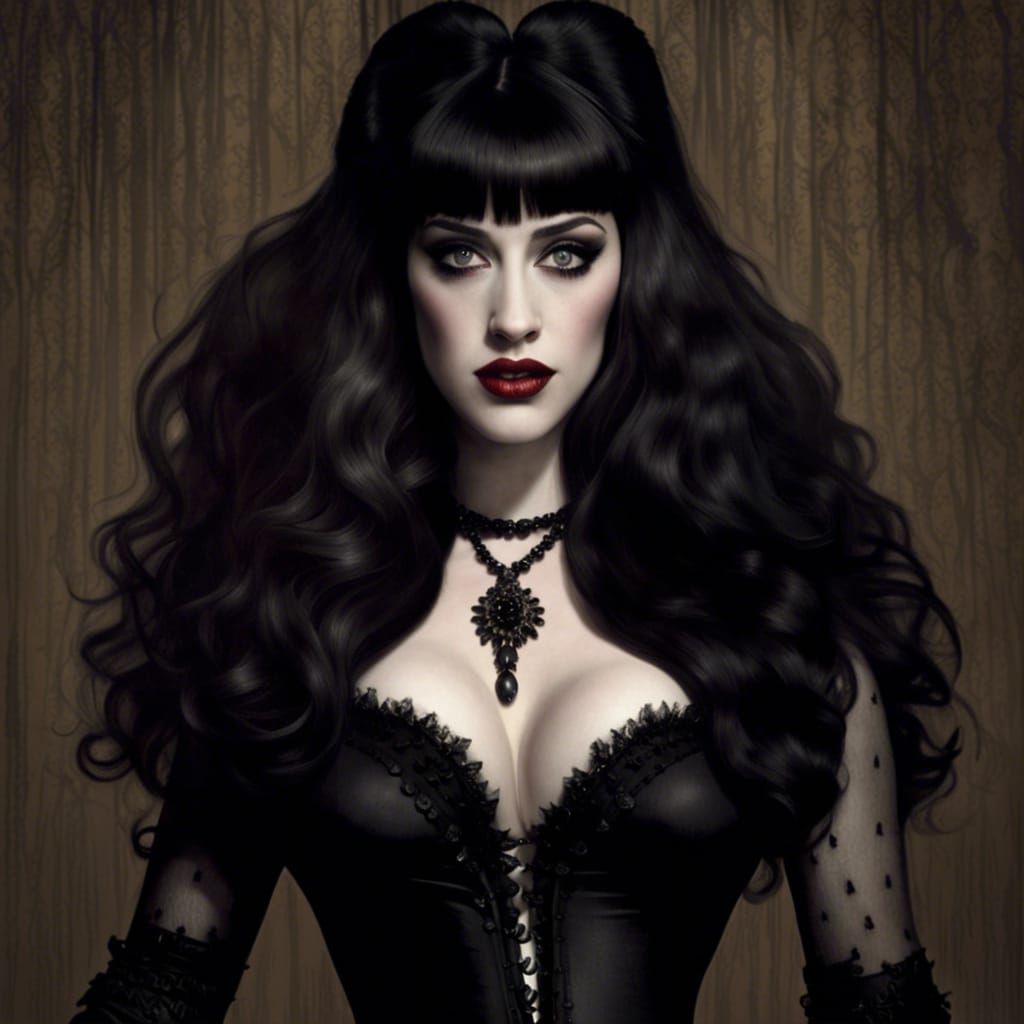 Kat Dennings Channels Elvira, Mistress of the Dark
