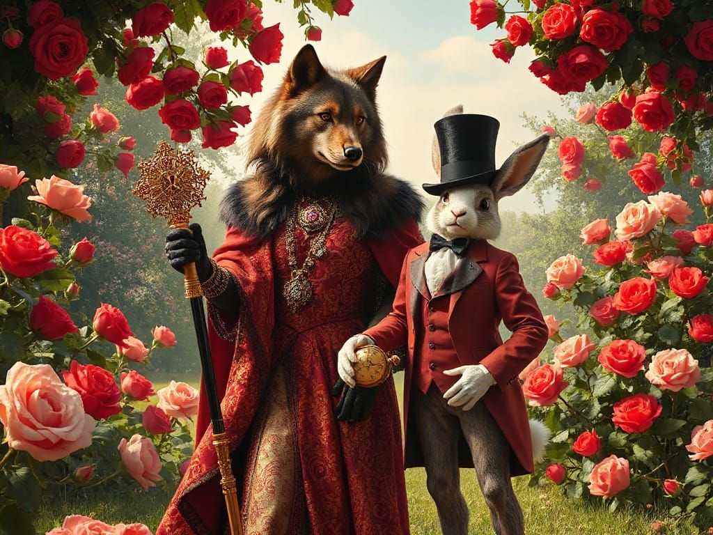 Regal Werewolf Queen Meets Easter Bunny in Whimsical Palace ...