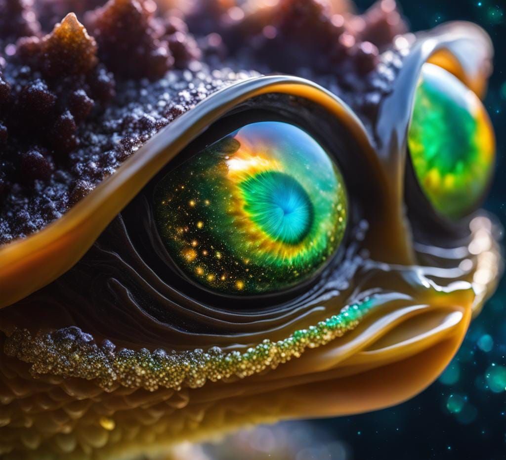 Gremlin Hybrid with Galactic Agate Eyes