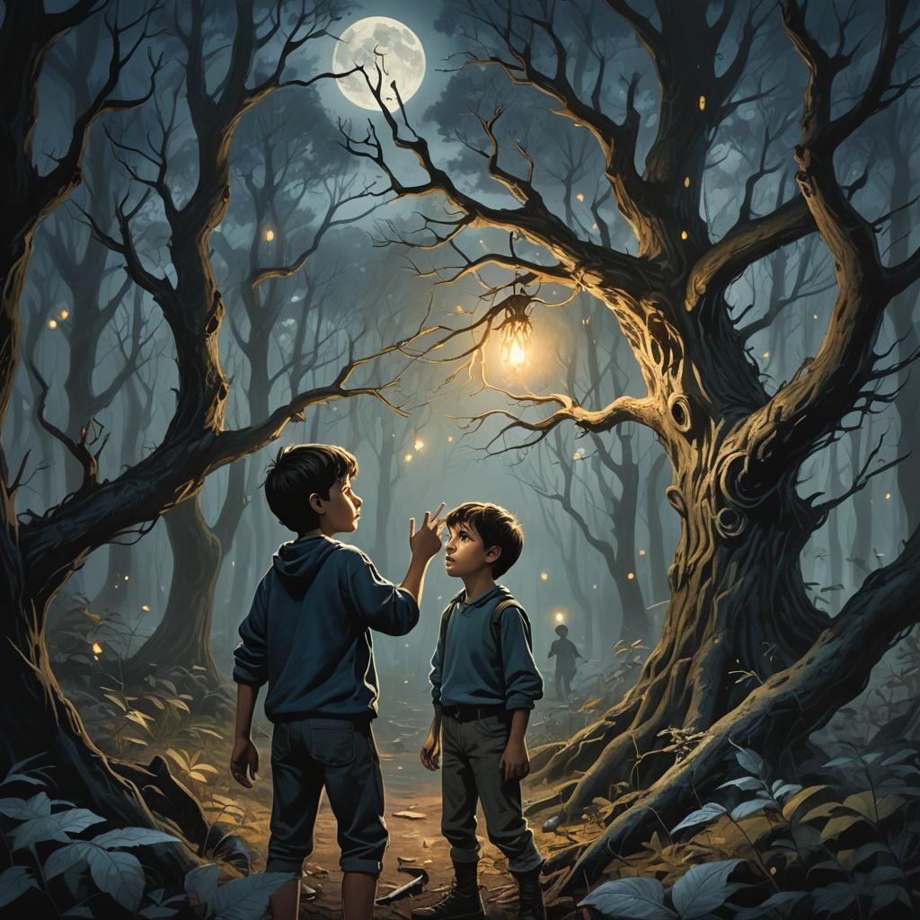 Eerie Forest: Boy Encounters King of Fairies