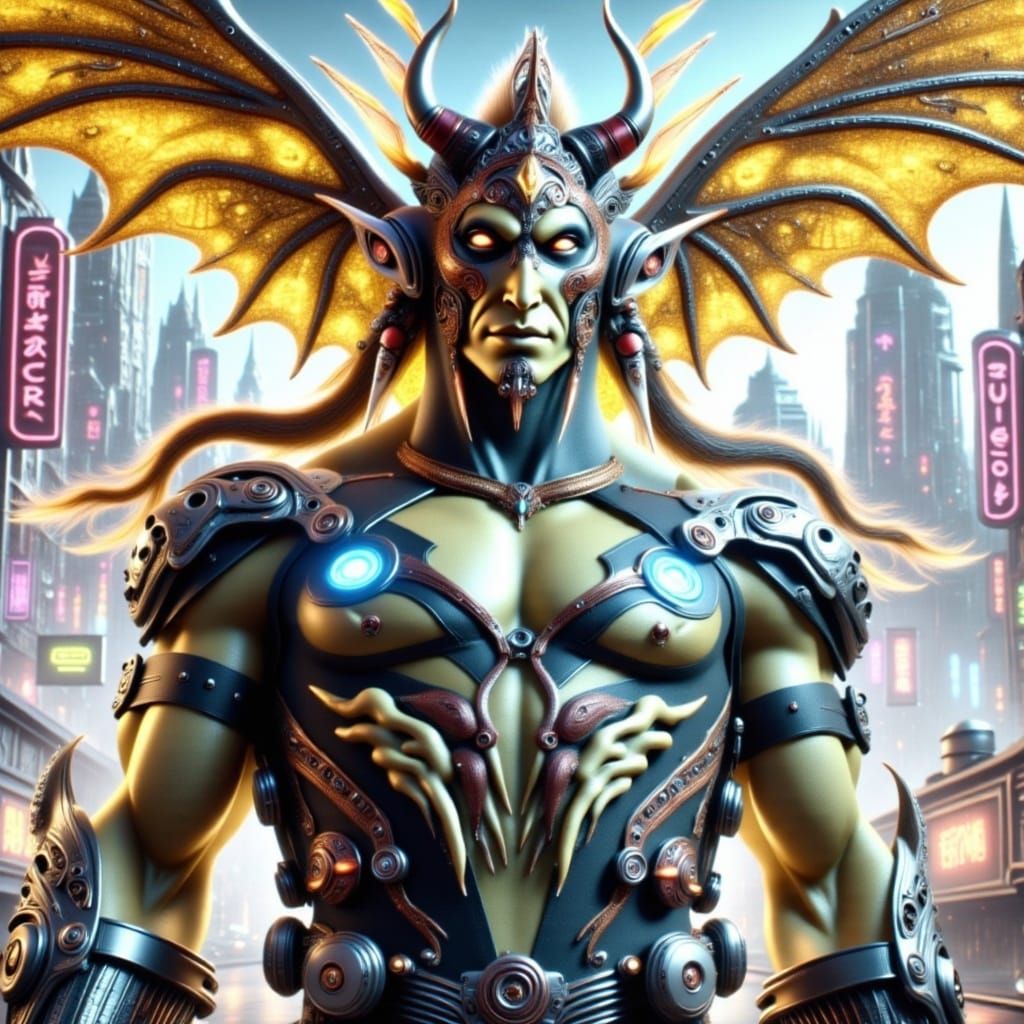 Cyberpunk Fantasy: Opulence and Despair