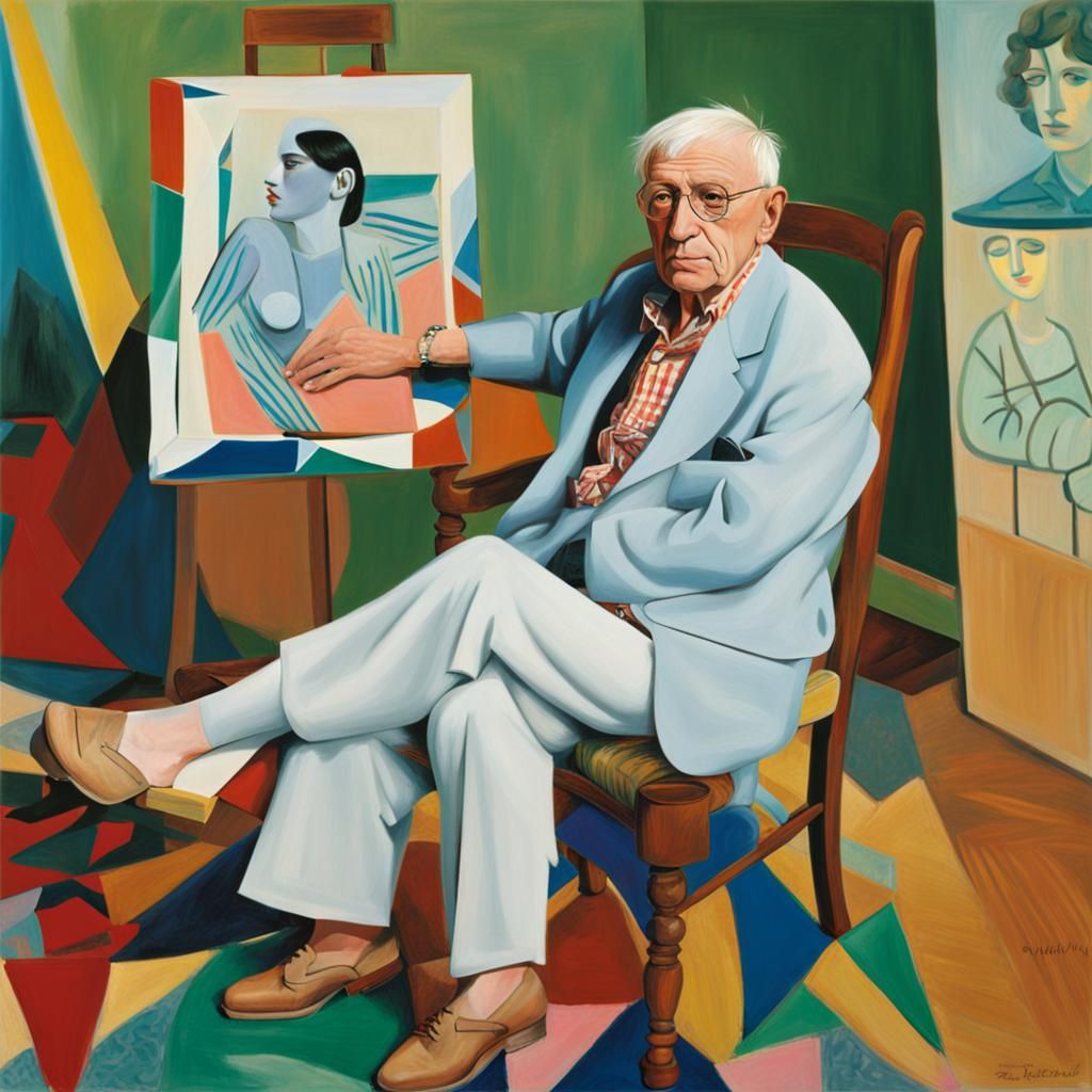 Glamour Photography in Cubist Style