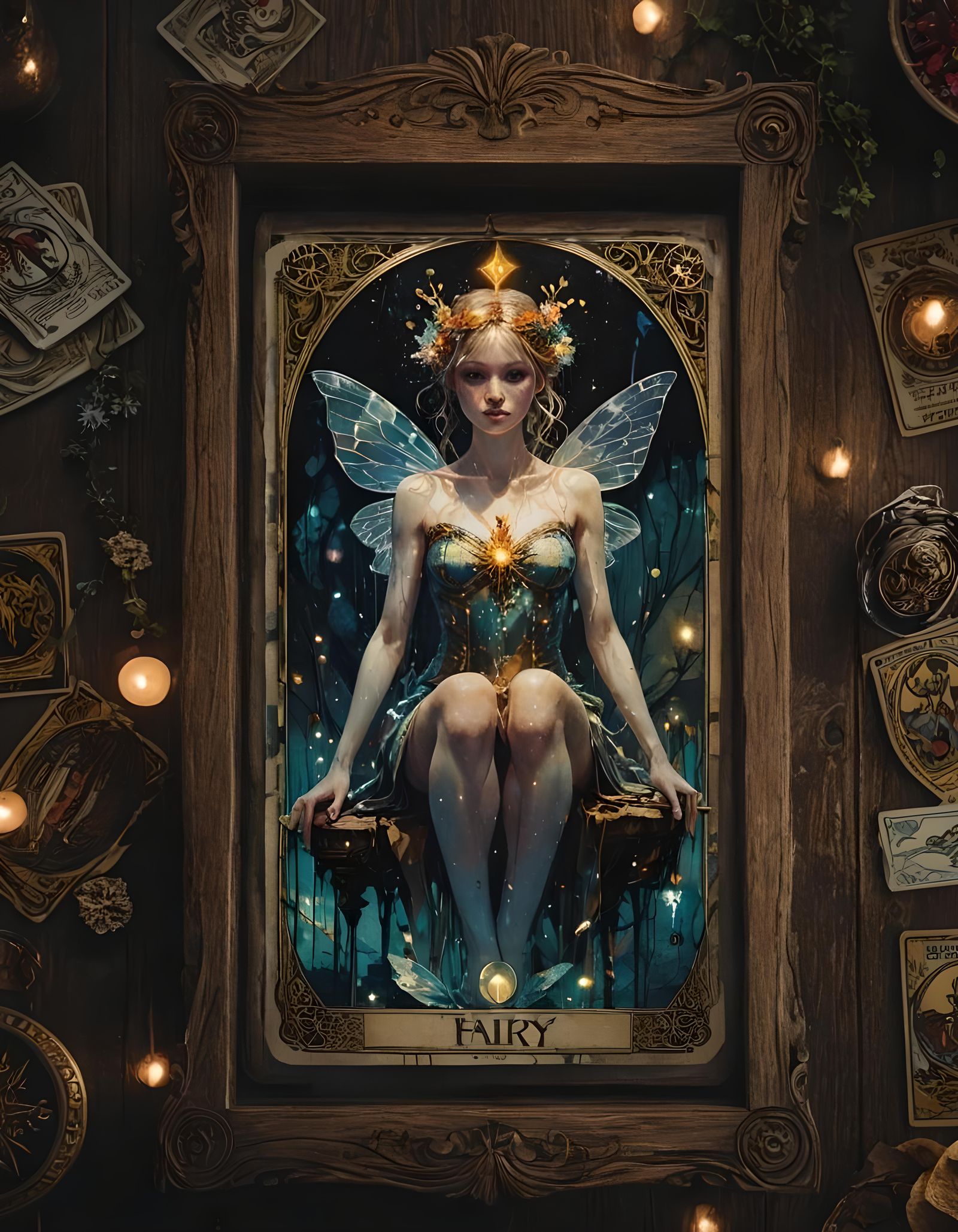 Fantasy Tarot Card: The Fairy