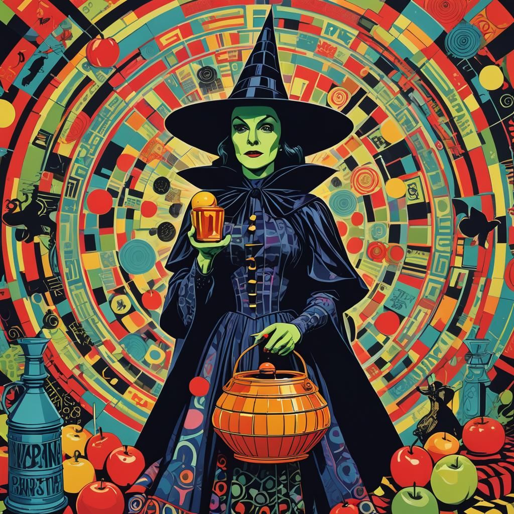 Wicked Witch of the East in Pop Art Style