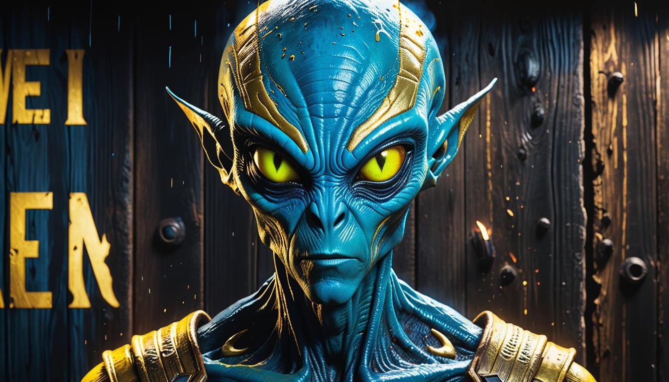 Alien Wanted Poster Concept Art