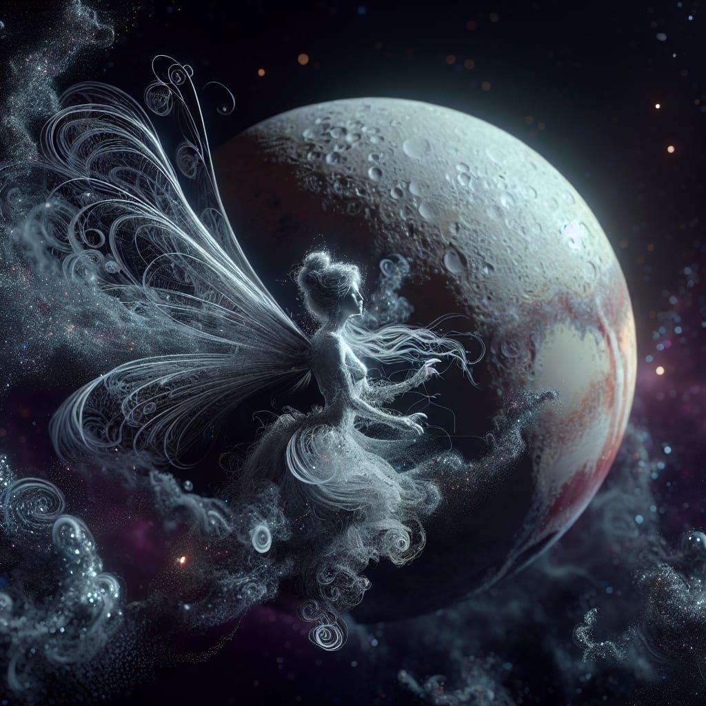 Pluto as a Fairy: Cosmic Mythology in 8K