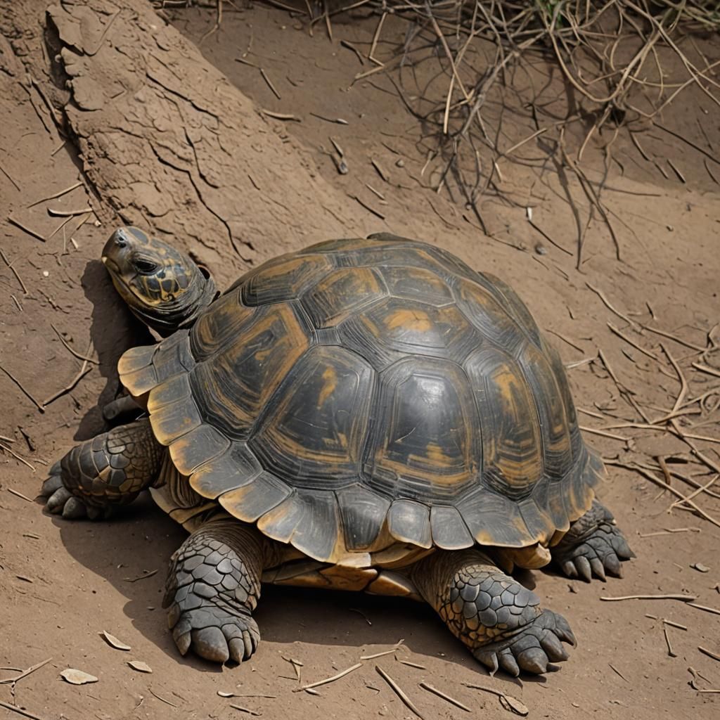 Sleeping Tortoise Generated by AI