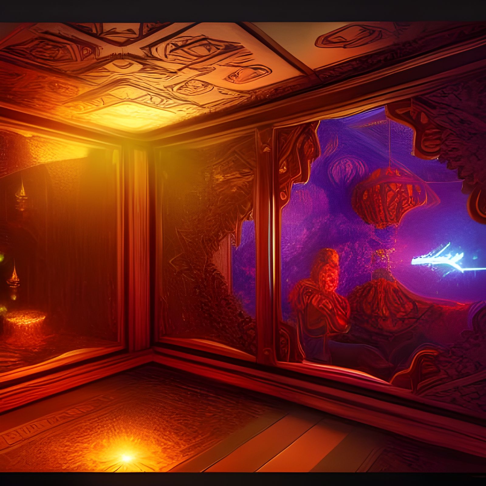 Fantastical Magic Box Art in Deep Color