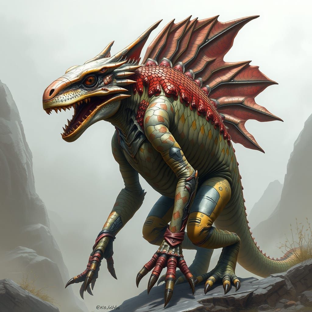 Imperial-Argonian Hybrid in Diplomatic Setting