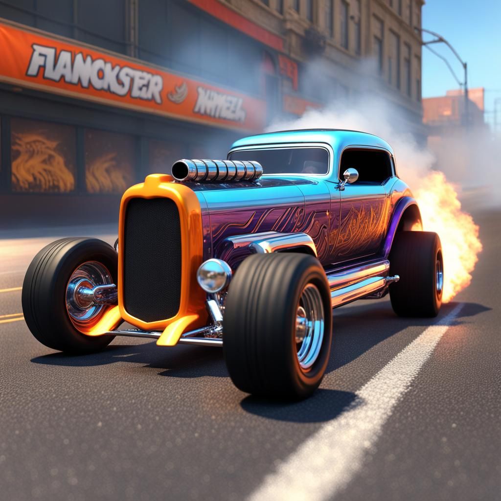 Hot Wheel Dragster with Frankenstein in Unreal Engine 5