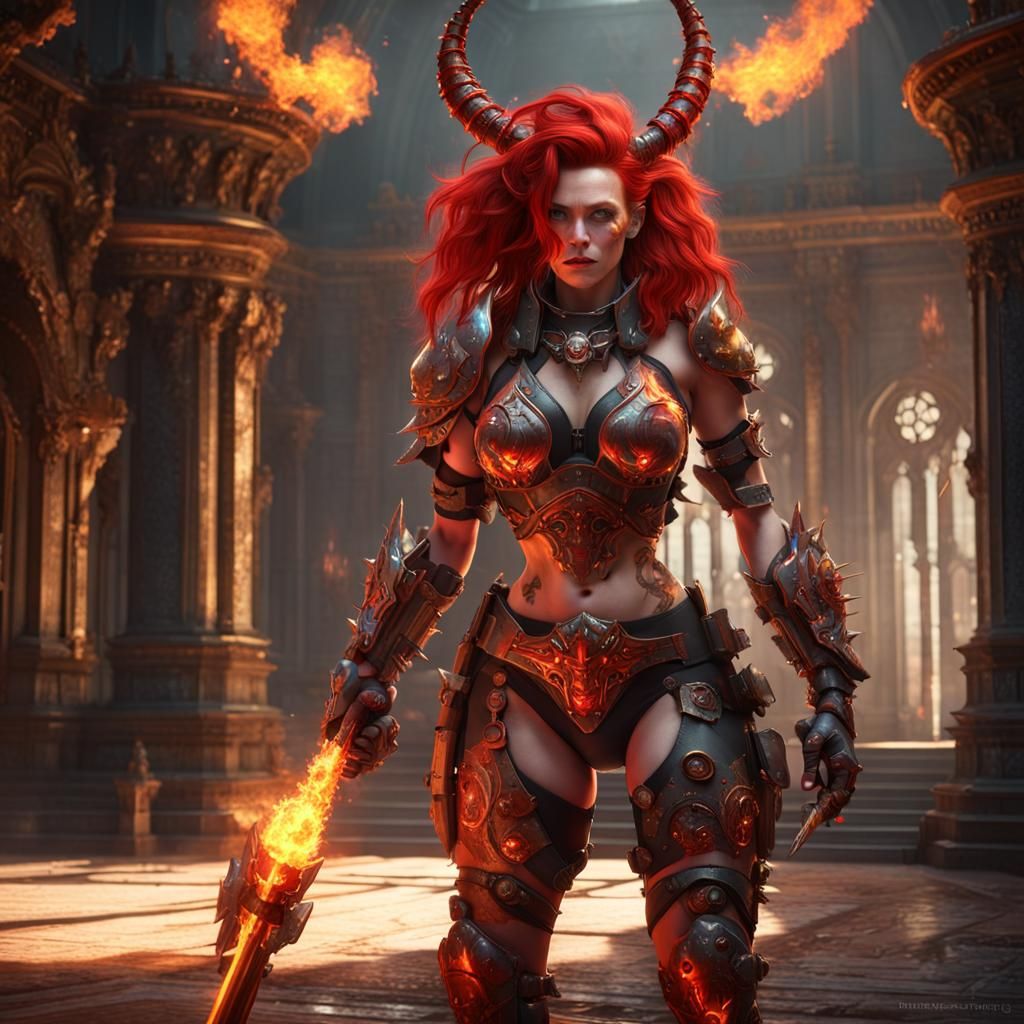 Demon Warrior in Palace of Decadence