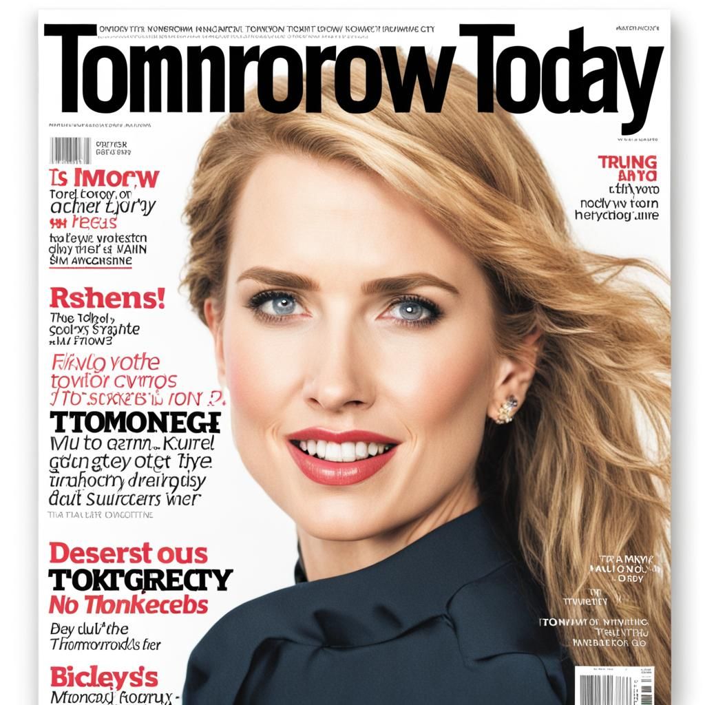 Tomorrow Today Magazine Cover Design
