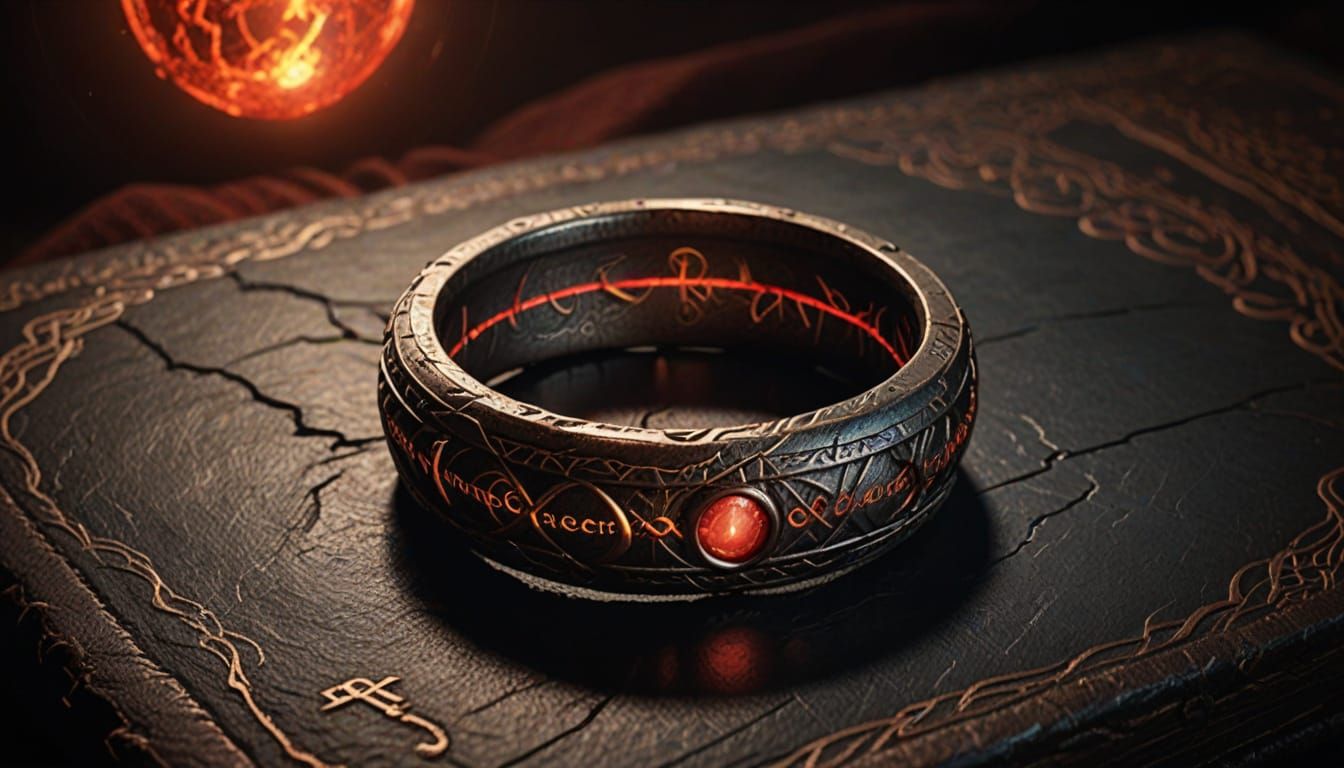 The One Ring Radiates Mysterious Energy in Dark Fantasy