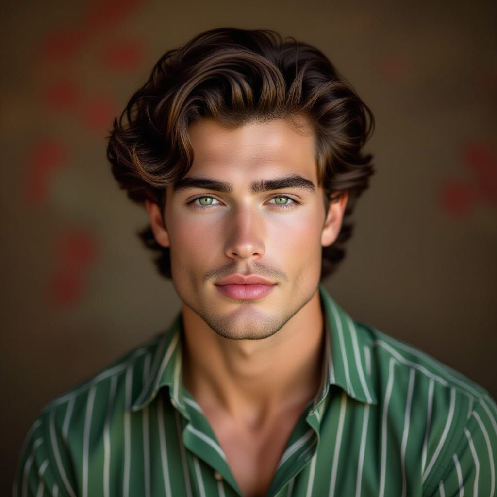 High-Resolution Portrait of a Handsome Young Man