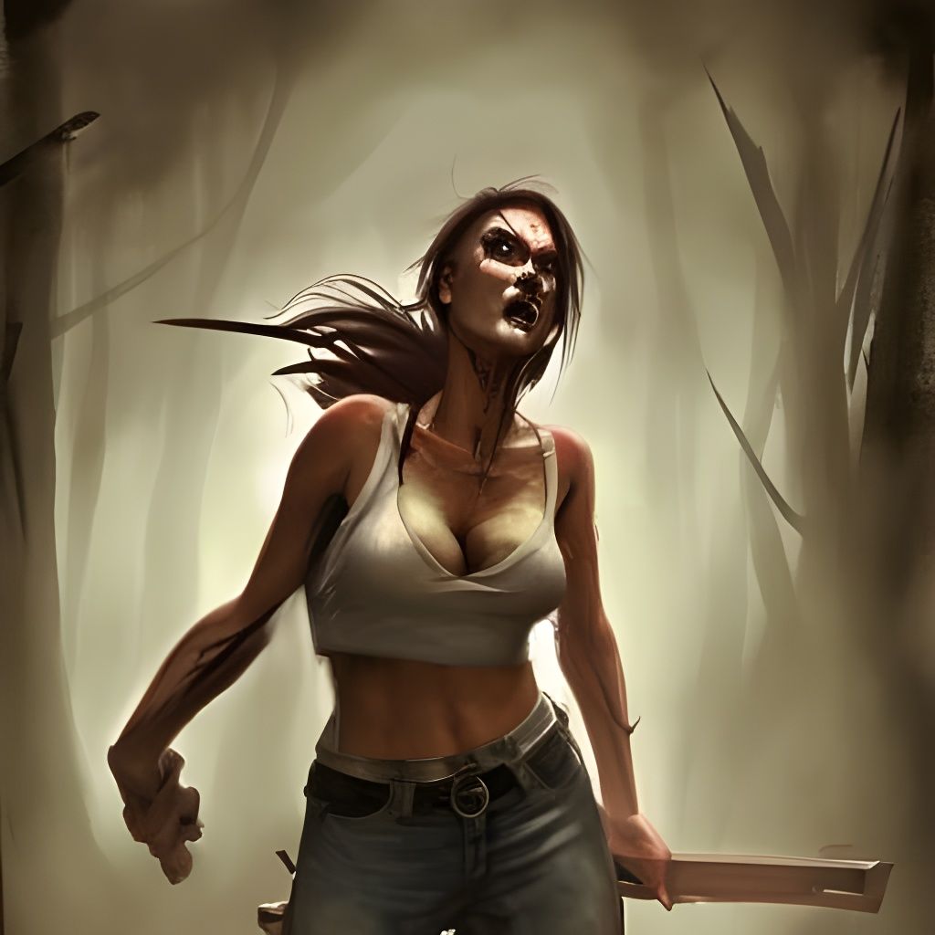 Zombie Hunter in Sinister Horror Style