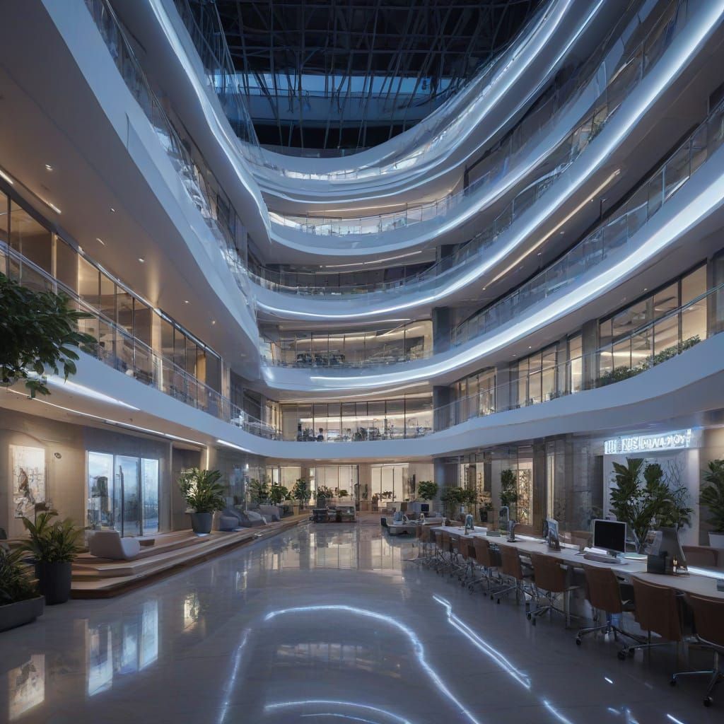 Ultra-Modern Computer Science & Big Data Faculty in Futurist...