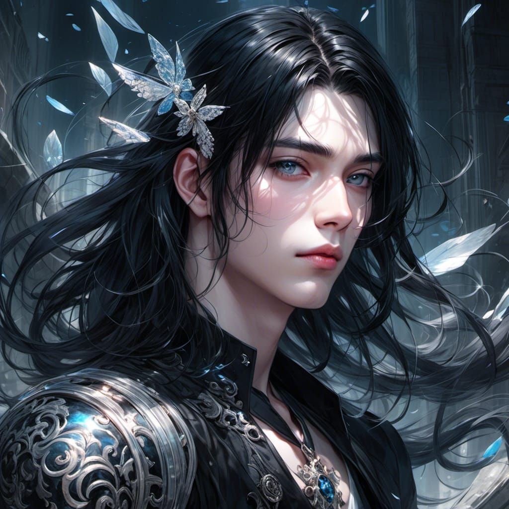 Mystical Young Man in Magical, Otherworldly Place