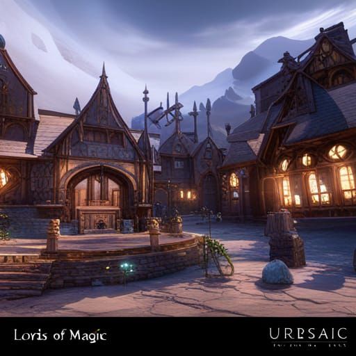 Fantastical Lords of Magic Tavern: Detailed Matte Painting