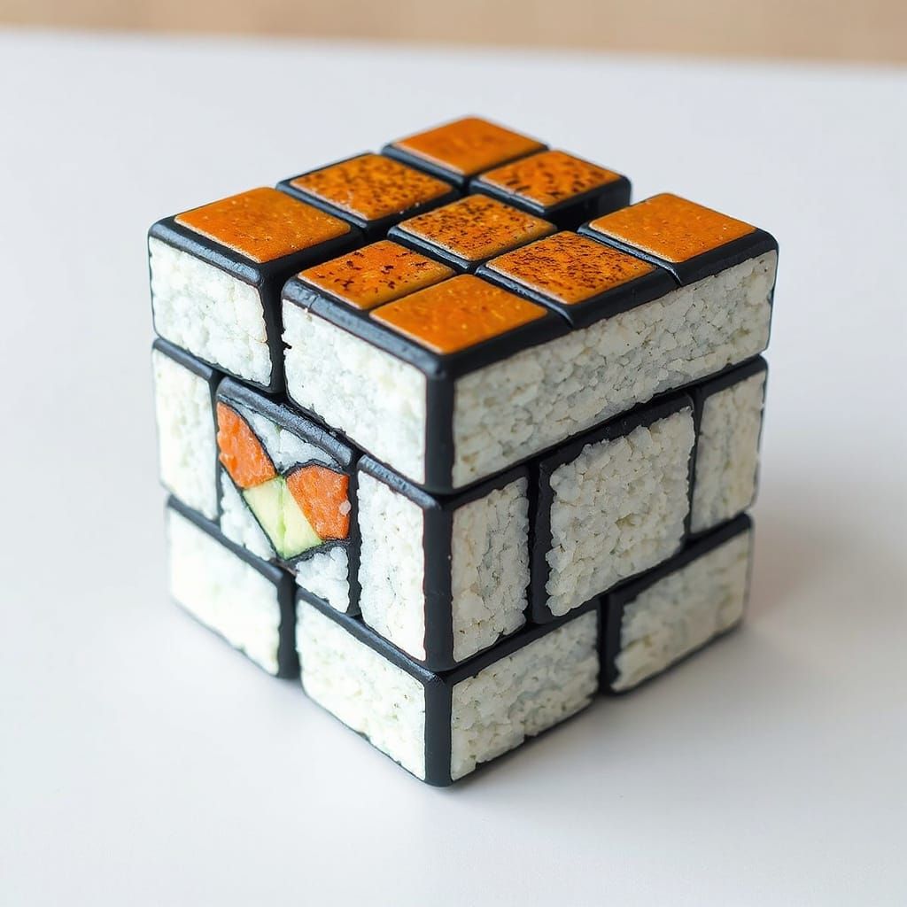 Sushi Cube in Vibrant Colors