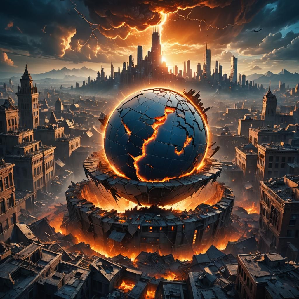 Apocalyptic World of Power and Destruction in a Dazzling Mat...