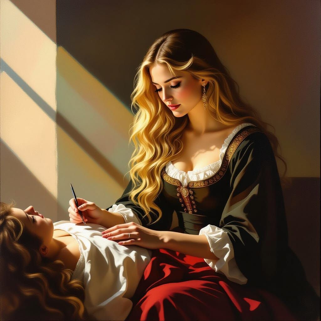 Medieval Gynecologist Office in Baroque Style