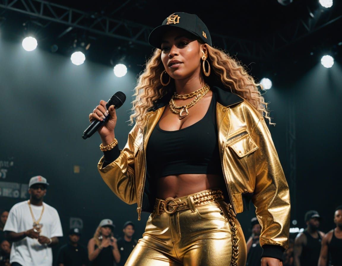 Hip-Hop Queen Rocks the Mic