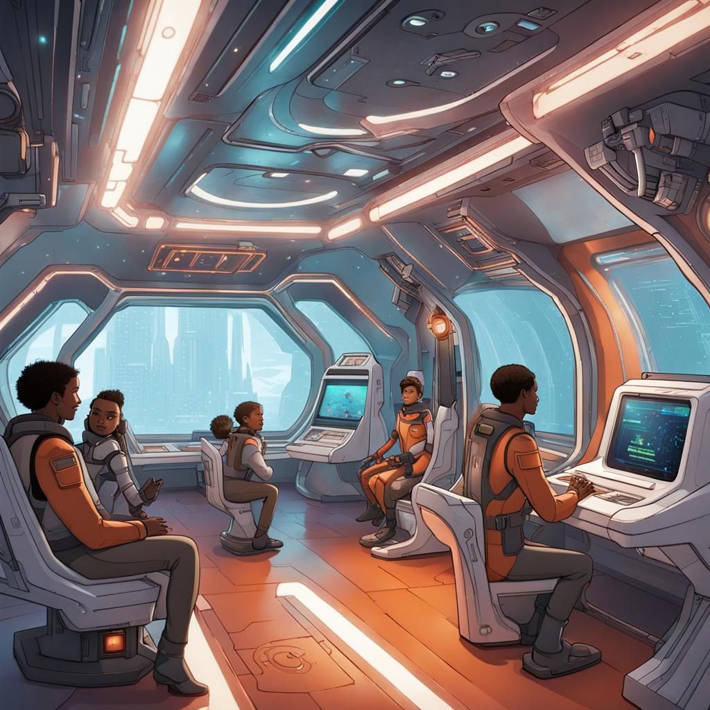 Life Aboard a Futuristic Spaceship
