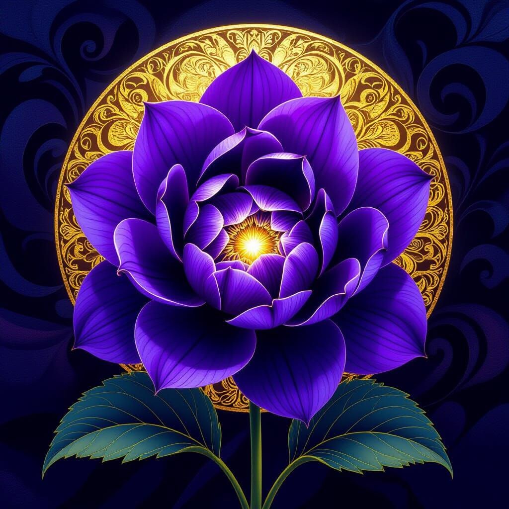 Luminous Violet Unfolding in Opulent Textures