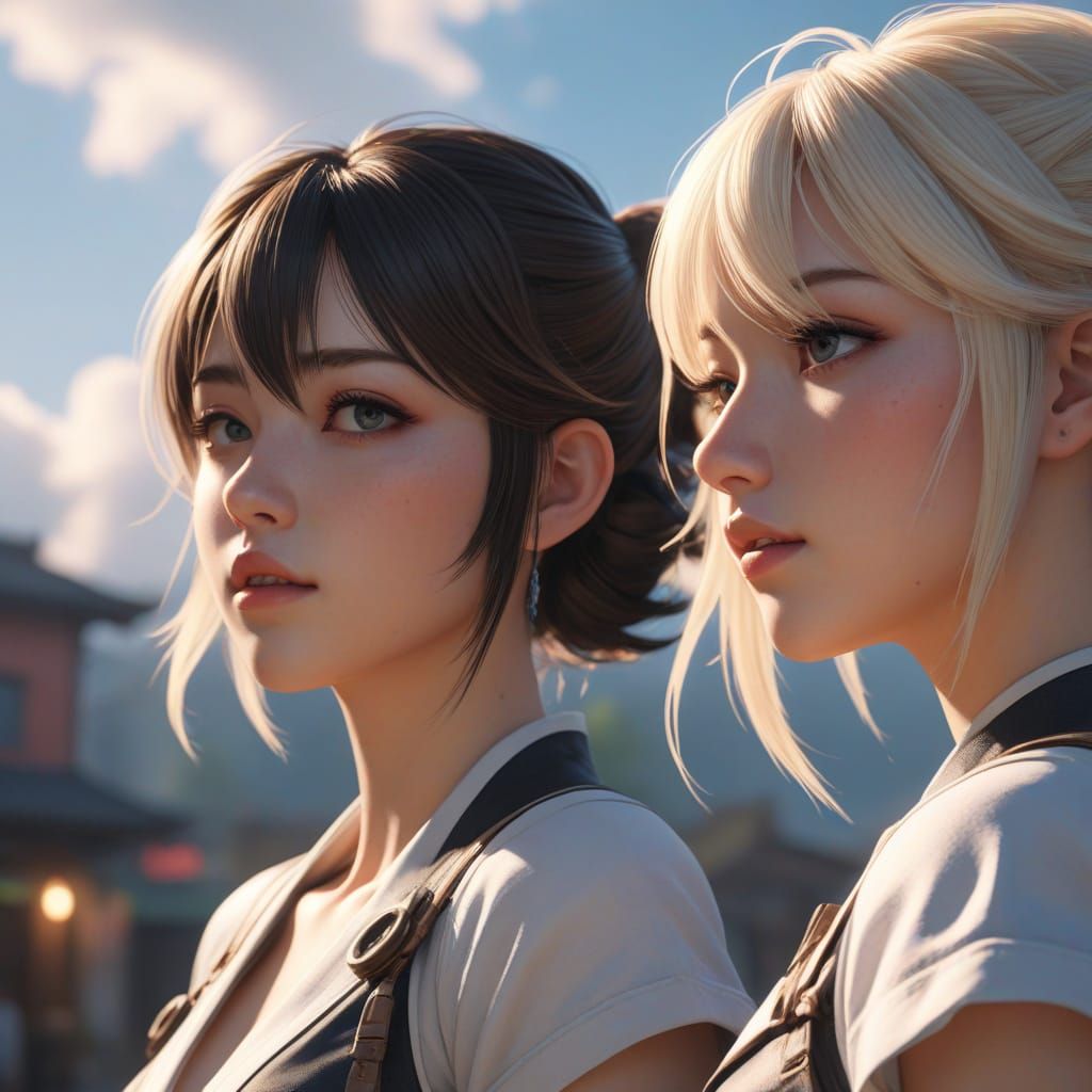 Anime Art: Adore and Bibi Babydoll Disappearing