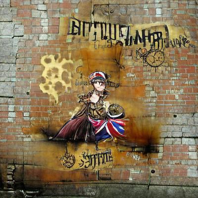 Steampunk Graffiti: Rule Britannia in Gears