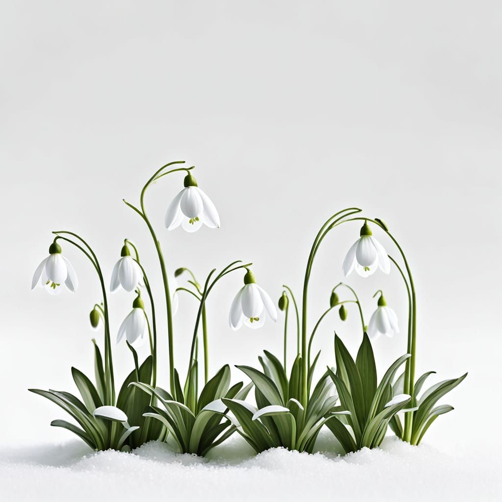 The first snowdrops of the year