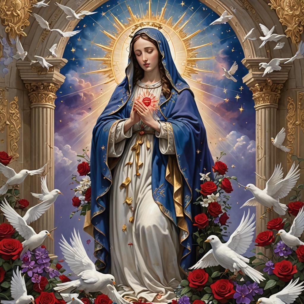 Our Lady of Sorrows at Heaven's Golden Gates